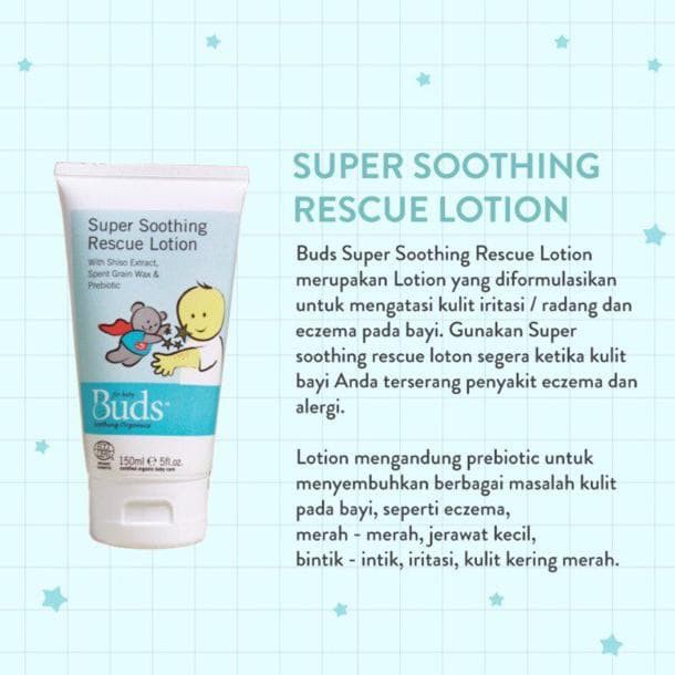 *FRAULEINCO* Buds Organics - Super Soothing Rescue Lotion 50ml - Lotion Eksim Organik