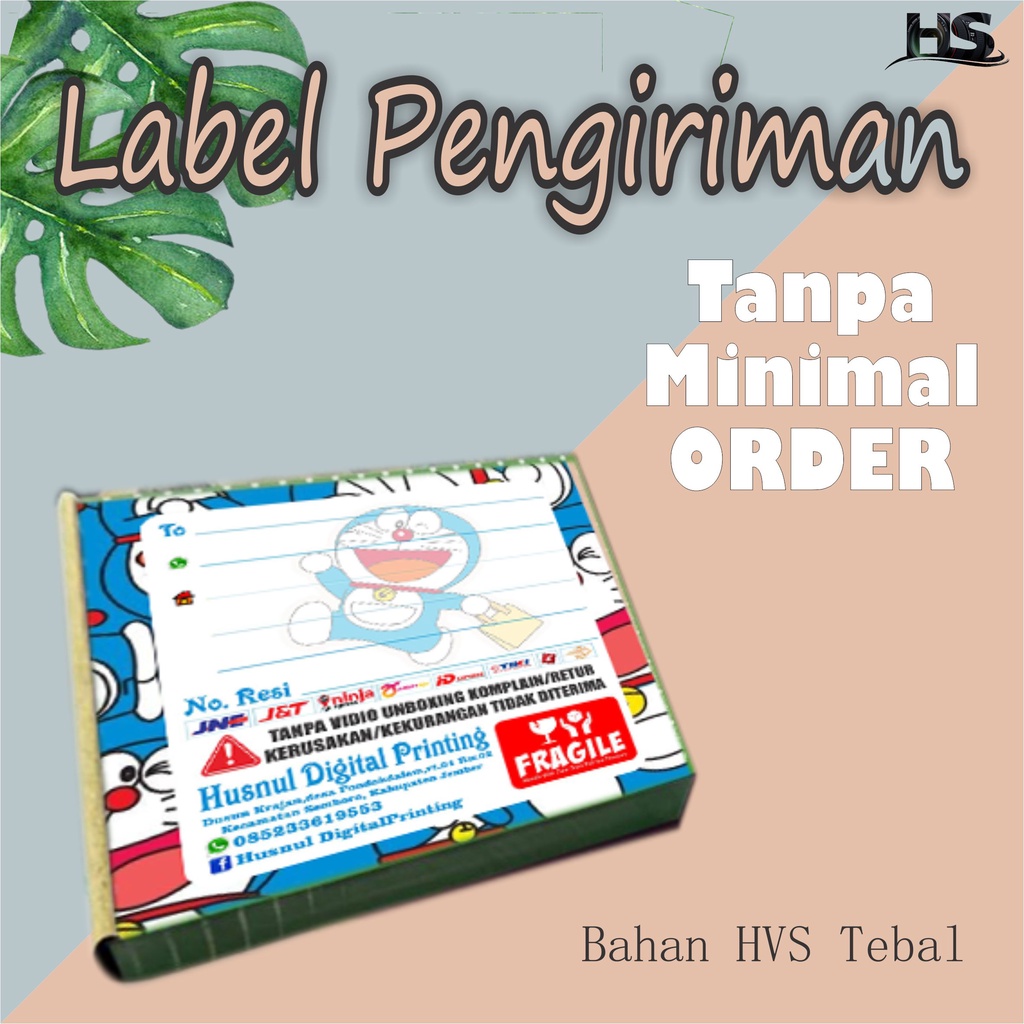 

Label Pengiriman isi 50 Lembar