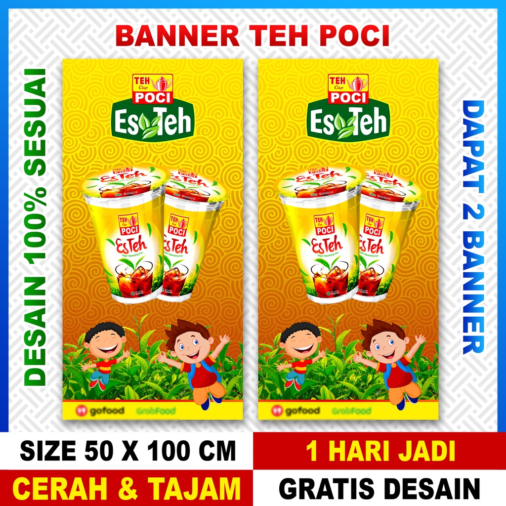 desain banner teh poci