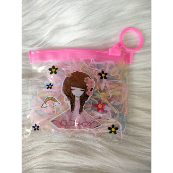 Karet Jepang Ikat Rambut Botol Dot Pouch Lucu (1Pcs) - Karet Jepang Botol