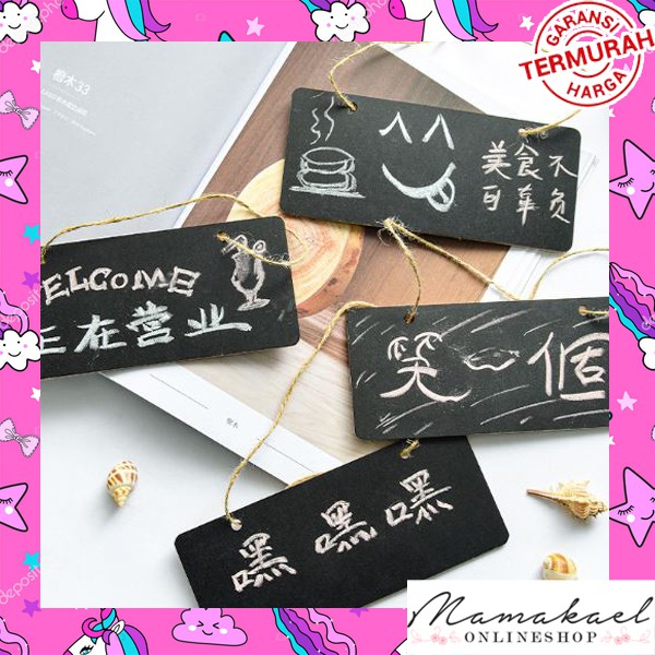 

MK1044 GANTUNGAN HANGING MINI BLACKBOARD DEKORASI DINDING LUCU CUTE