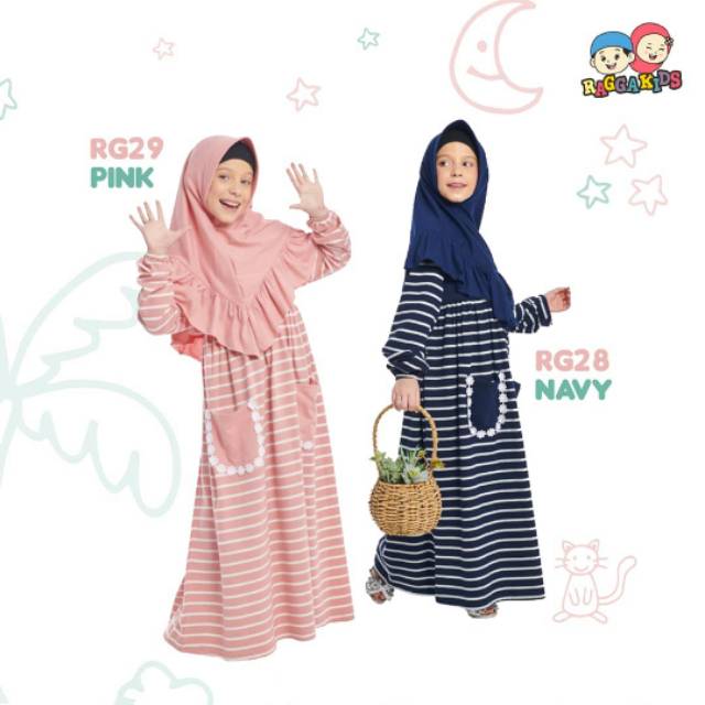 Baju Gamis Anak (Minimal 3pcs Reseller) ORI Raggakids baju muslim anak perempuan dress anak premium 