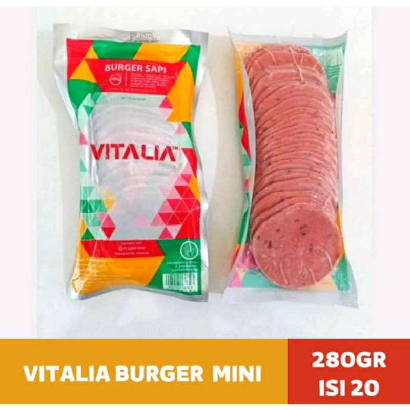 

BEEF BURGER daging burger VITALIA isi 20