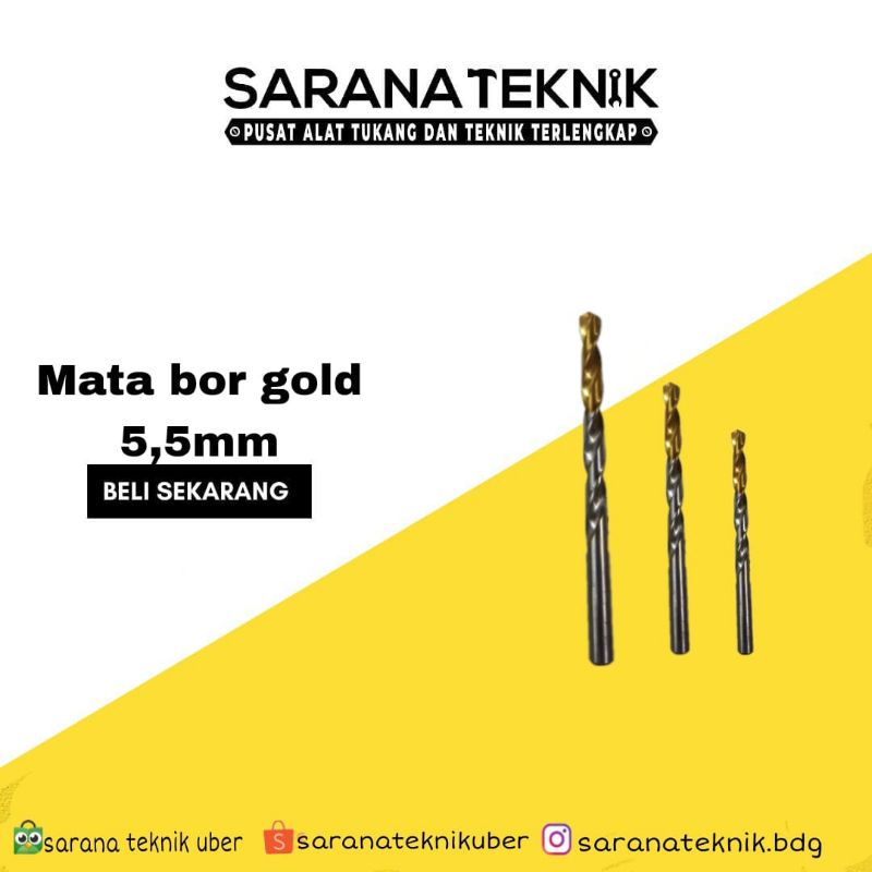 Mata Bor Gold P-Drill HSS 5.5mm / Mata bor gold 5.5mm /Mata bor gold hss