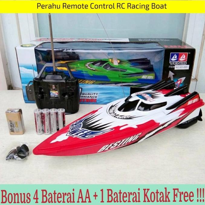 MAINAN PERAHU AIR REMOTE CONTROL KAPAL RC RACING BOAT