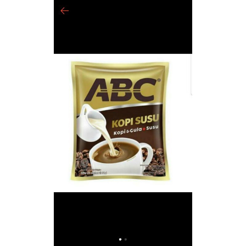

kopi abc susu renceng/sachet