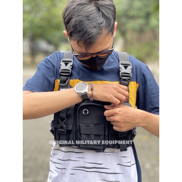 TAS DADA PRIA TERBARU CHEST RIG BAG BLACK LEGACI ORIGINAL NEISDA NEW ARIVAL