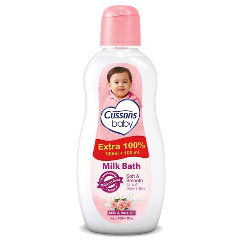 PROMO CUSSONS BABY MILK BATH ISI 100 + 100ML ORIGINAL 100%