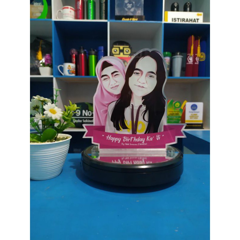 JUAL PREMIUM PRODUK PLAKAT AKRILIK CUSTOM FOTO VECTOR / PLAKAT KENANG-KENANGAN / KADO ULTAH Pusat