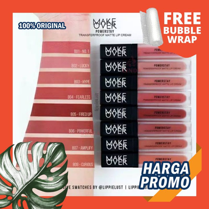 MAKE OVER POWERSTAY TRANSFERPROOF MATTE LIP CREAM