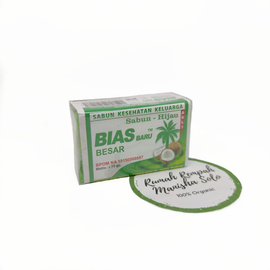 Sabun Bias Hijau Minyak Kelapa Super 70gr (Besar)