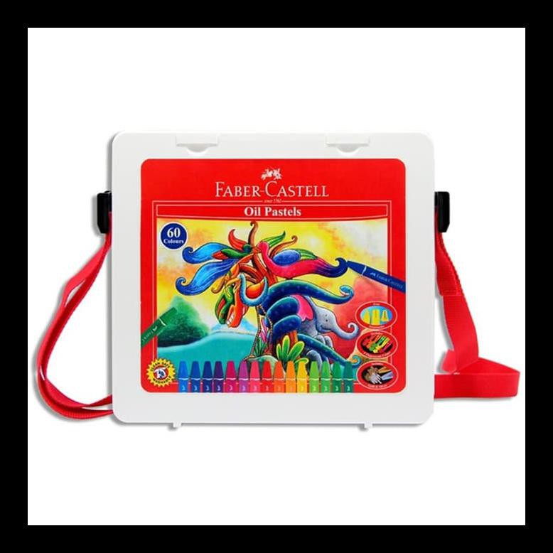 

TERBARU FABER CASTELL HEXAGONAL OIL PASTEL CRAYON 60 WARNA COLOURS PLASTIC BAG PERALATAN MELUKIS