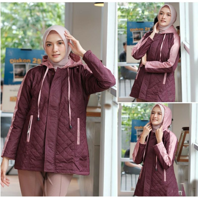 JAKET WANITA PARKA BELLOVA QUILTING PREMIUM / JAKET CEWEK BELOVA MUKAMIQU NEWTAB / PARKAWANITA / JAKETCEWEK