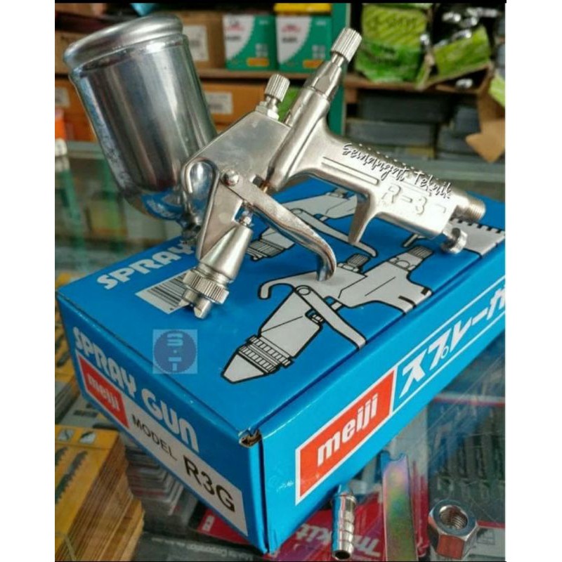 Spray Gun Mini Meiji R3G Tabung Atas