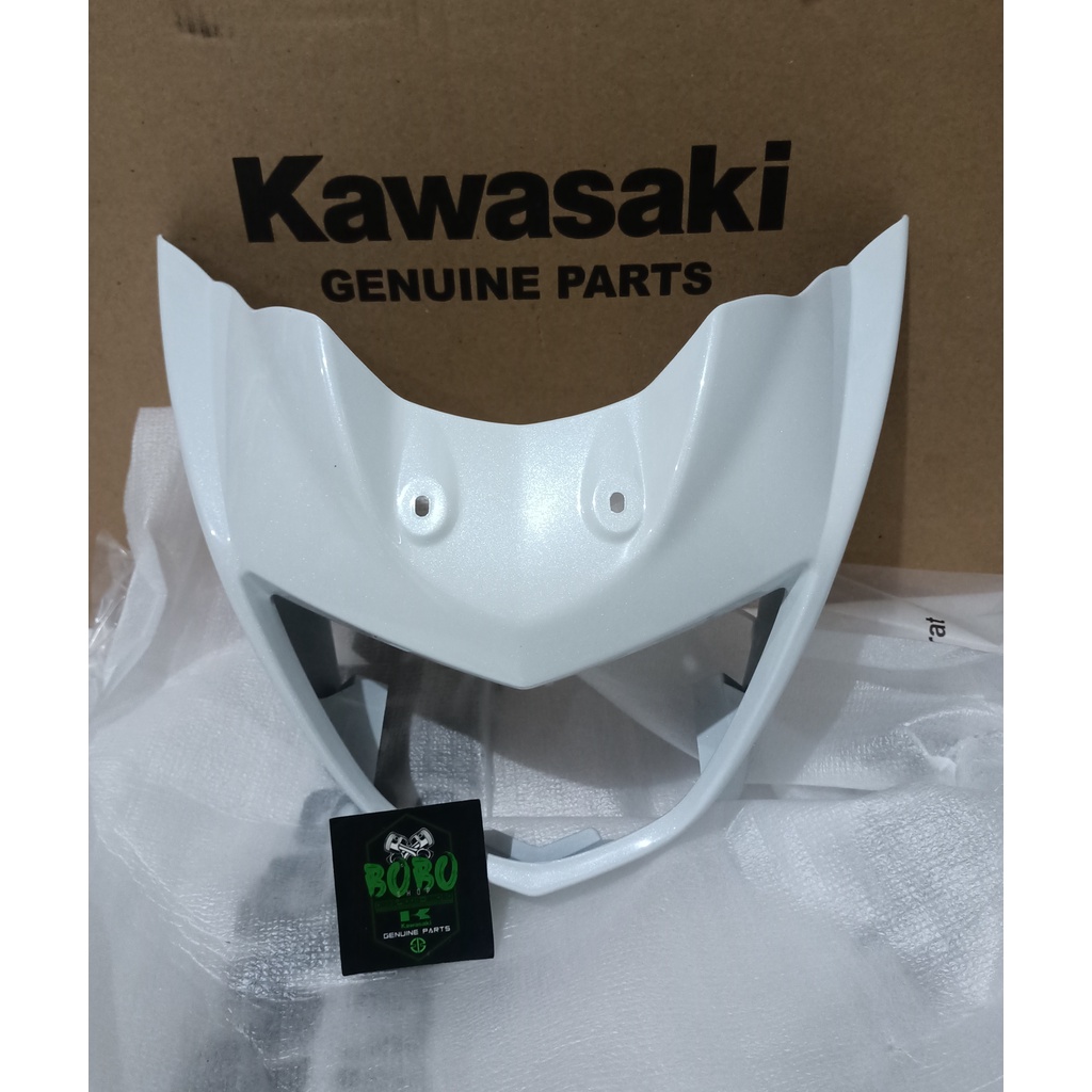 cover batok barong lampu depan Ninja R putih original
