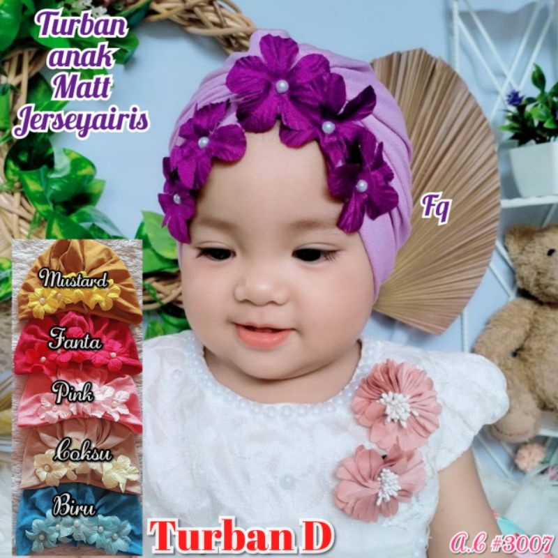 {COD TERMURAH} CIPUT TURBAN BAYI ANAK MOTIF BUNGA