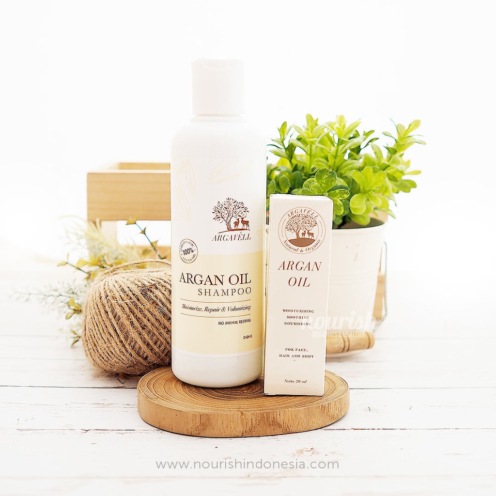 Argavell Argan Oil + Shampoo BUNDLE