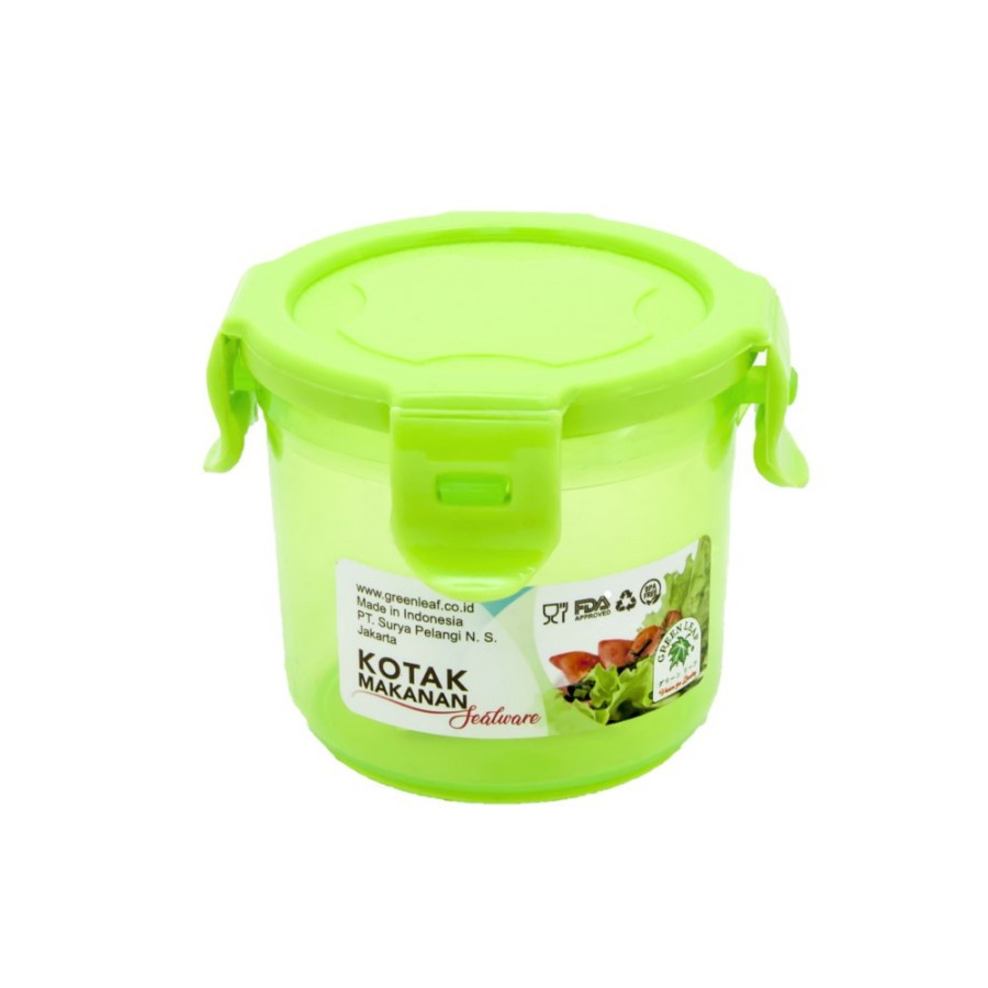 Green Leaf Greenleaf Tempat Kotak Makan / Toples Container Sealware Lock 4 230 ml 230ml 330 ml 330ml 7171 / Green Leaf Greenleaf Lunch Box Florimel 720ml 720 ml 7323 Kotak Makanan