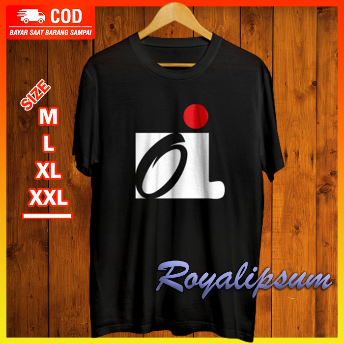 Baju Kaos Tshirt Distro Original Premium Logo OI Iwan Fals Cotton Combed 30s Jumbo Oversize L XL XXL