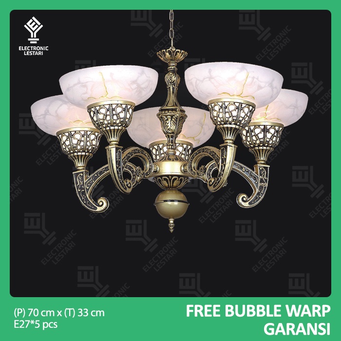 Lampu Gantung Hias Klasik Ruang Tamu Antik Cabang 5