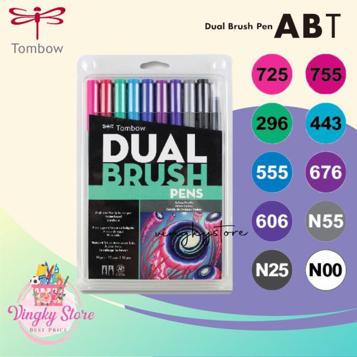 

Kaligrafi / Dual Brush Pen Tombow Galaxy Pallete Isi 10Pc Murah Meriah Ready