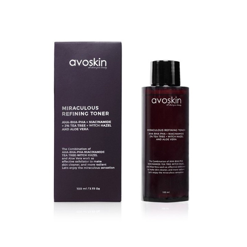 Avoskin Miraculous Refining Toner dan Refining Serum