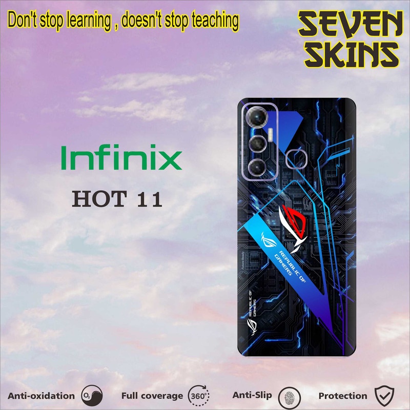 SKIN HANDPHONE DAPAT 2 PCS  INFINIX HOT 11 ROG1
