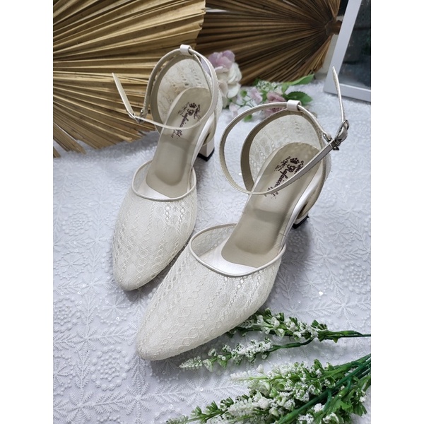 sepatu Rafaizoutfit nataly wrna broken white tinggi 7cm tahu