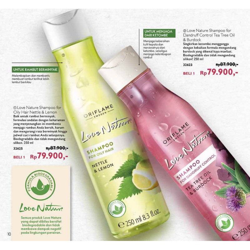 Love Nature Shampoo Netel & lemon | Tea tree oil & burdock