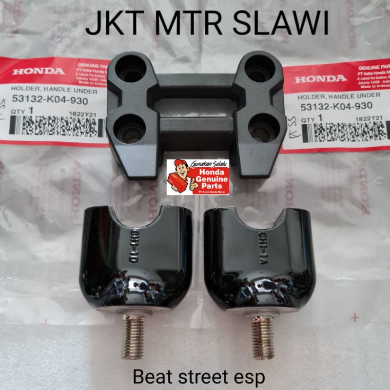 raiser set penjepit stang beat street ori honda ahm asli honda