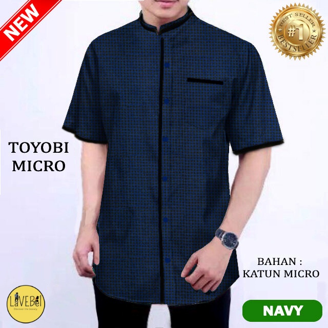 LVB - (COD &amp; GRATIS ONGKIR) KOKO TOYOBI MICRO PENDEK /KEMEJA KOKO LENGAN PENDEK/Terbaru,Terlaris dan Termurah/Koko Viral 2022/Kemeja Koko/Koko Lengan Panjang/Baju Pria Muslim/Baju muslimin /23043 23045 23047 23049 24045 24049 24047/ LAVEBEL