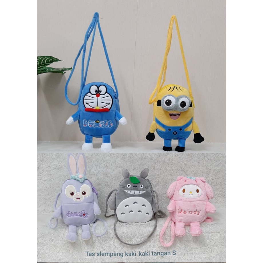 Tas Selempang Slingbag Anak Pretty Girl Unicorn Elmo Melody Doraemon Stella Baby Shark/Tas selempang Perempuan