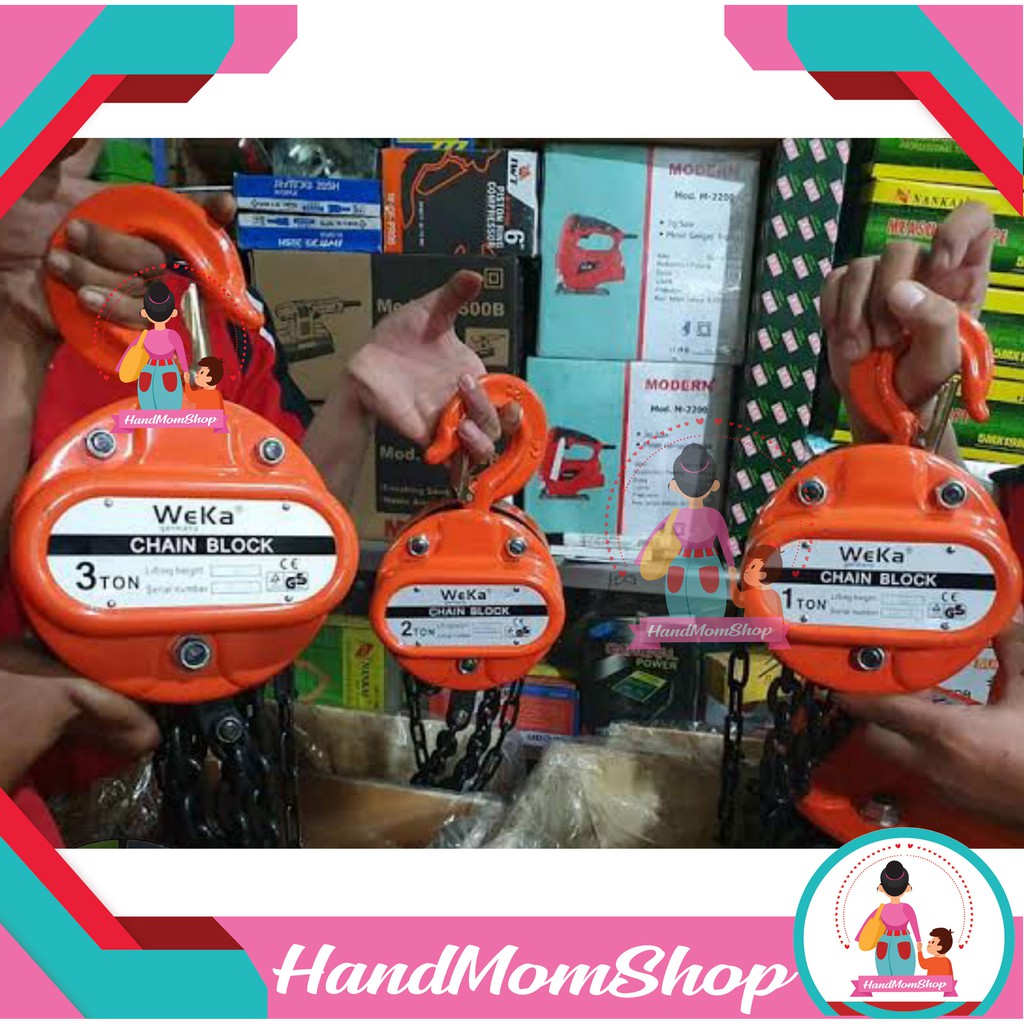 WEKA OPT CHAIN BLOCK 1 TON X 15 METER