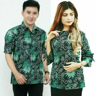  COUPLE  BATIK  HIJAU  DAUN Shopee Indonesia