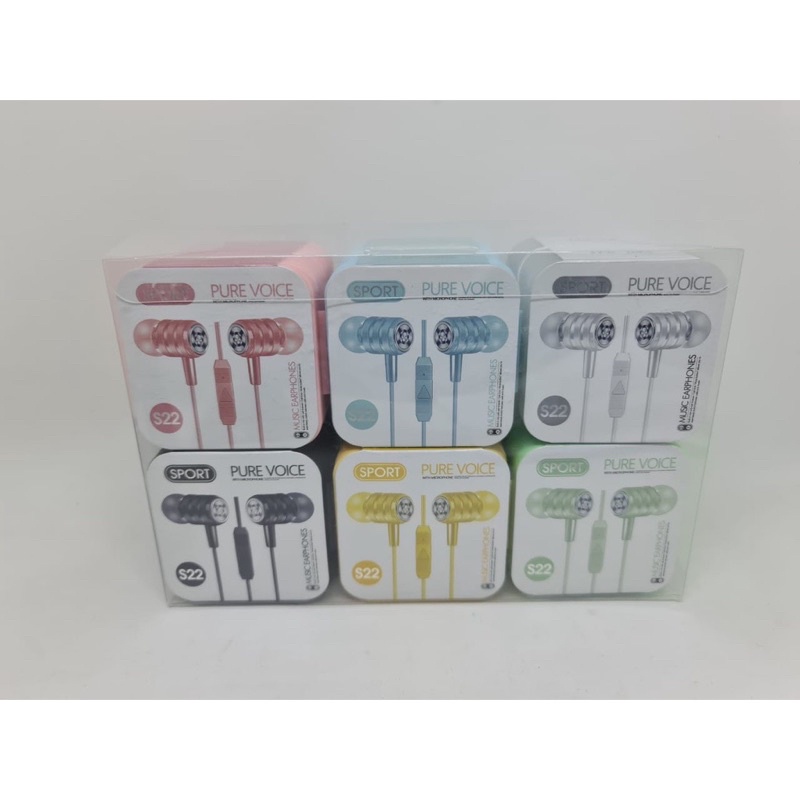 Grosir Per1pcs Packing Mika Handsfree Sport Pure Voice U19 Macaron Matte Plus mic