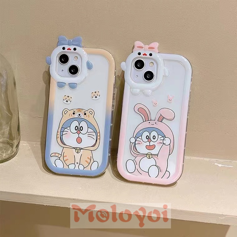 Soft Case TPU Motif Kartun Animasi Doraemon 3D Untuk IPhone XR 7 8 14 Plus 11 13 12 14 Pro MAX X 6 6S Plus XS MAX SE 2020