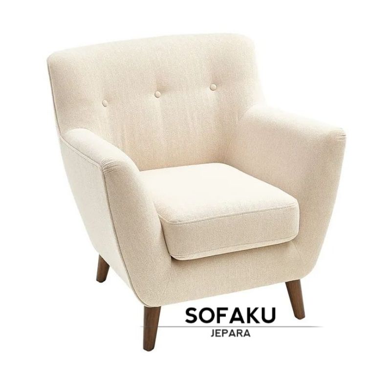 sofa single putih sofa chair modern sofa minimalis | sofaku jepara