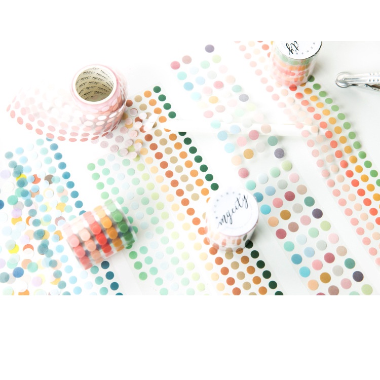 

[TO YOU] Mini Washi Tape Roll Dot Aesthetic Journal Supplies | Share sample