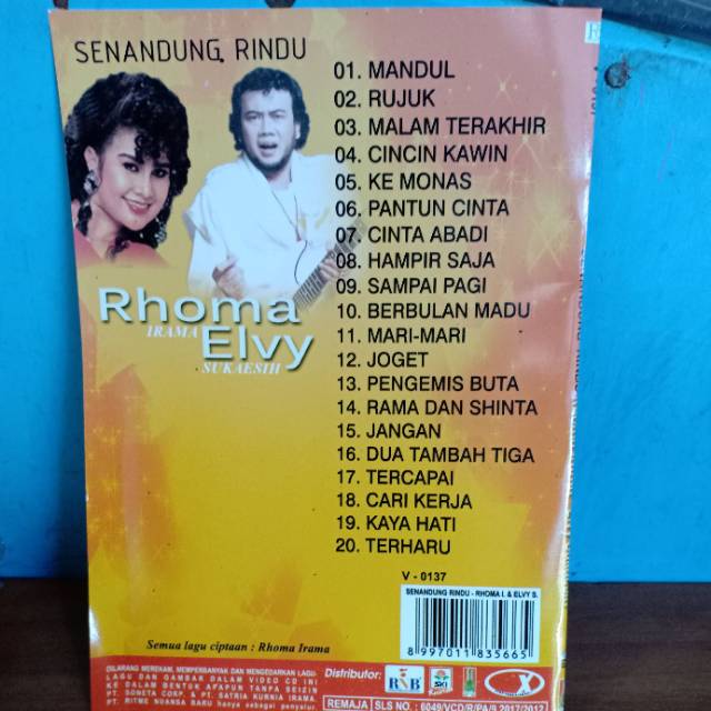 Vcd Senandung Rindu Rhoma Irama Elvy Sukaesih Shopee Indonesia