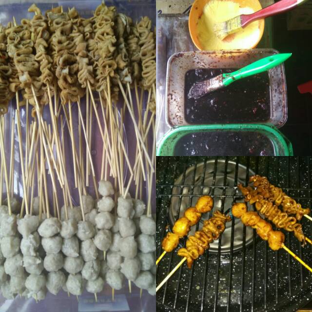 

Bakso dan usus bakar homemade