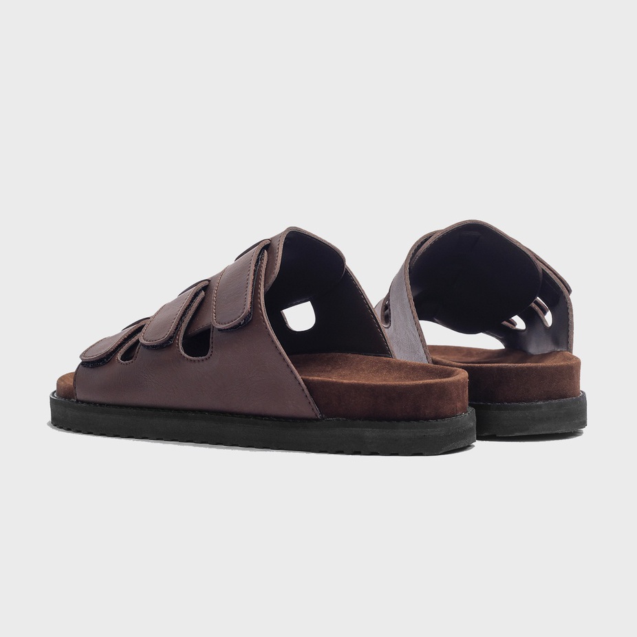 CHAMBER BROWN |ManNeedMe x GFLAMES| Sandal Jepit Pria Casual Sendal Slide ORIGINAL