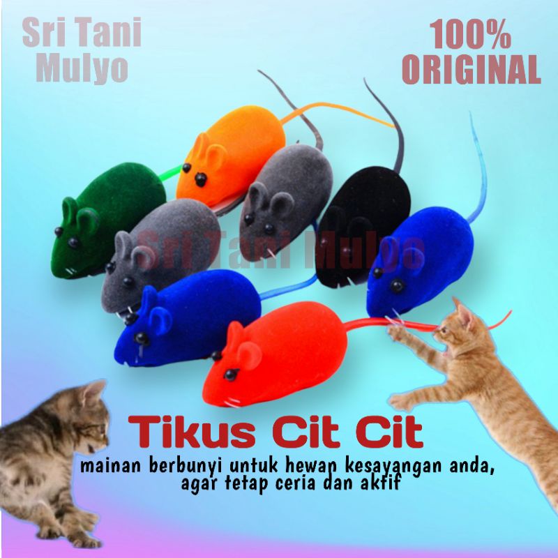 mainan kucing   tikus bunyi cit cit dan tikus bisa jalan   cat toy interaktif kucing