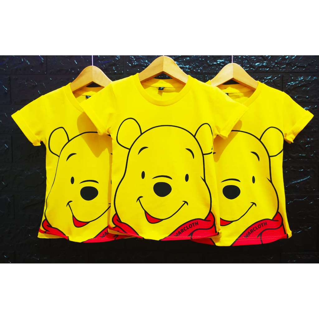 Baju Anak Perempuan Distro The Pooh Kuning Realpict umur 1-8 tahun