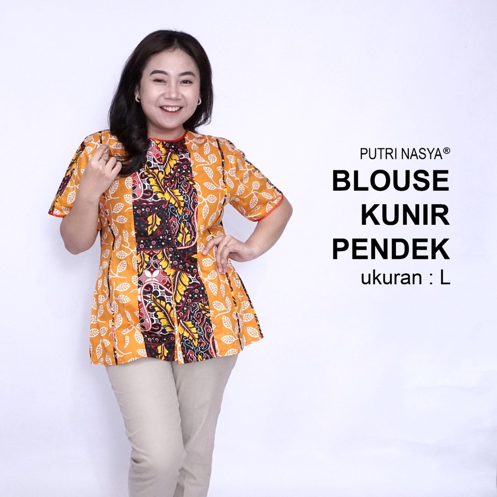 Blouse Batik Big Size LD 140 Wanita Atasan Batik Jumbo L-XL-2L-3L-4L-5L-6L-7L Model Blus Jumbo Kerja Batik / Atasan Big Size Kerja Wanita Kantor Seragam Batik Wanita Super Big / Pakaian Batik Kekinian Terbaru / Baju Batik Wanita Super Big