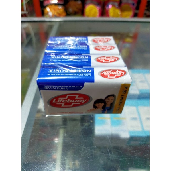 lifebuoy sabun batang isi 4*60gr (varian random)