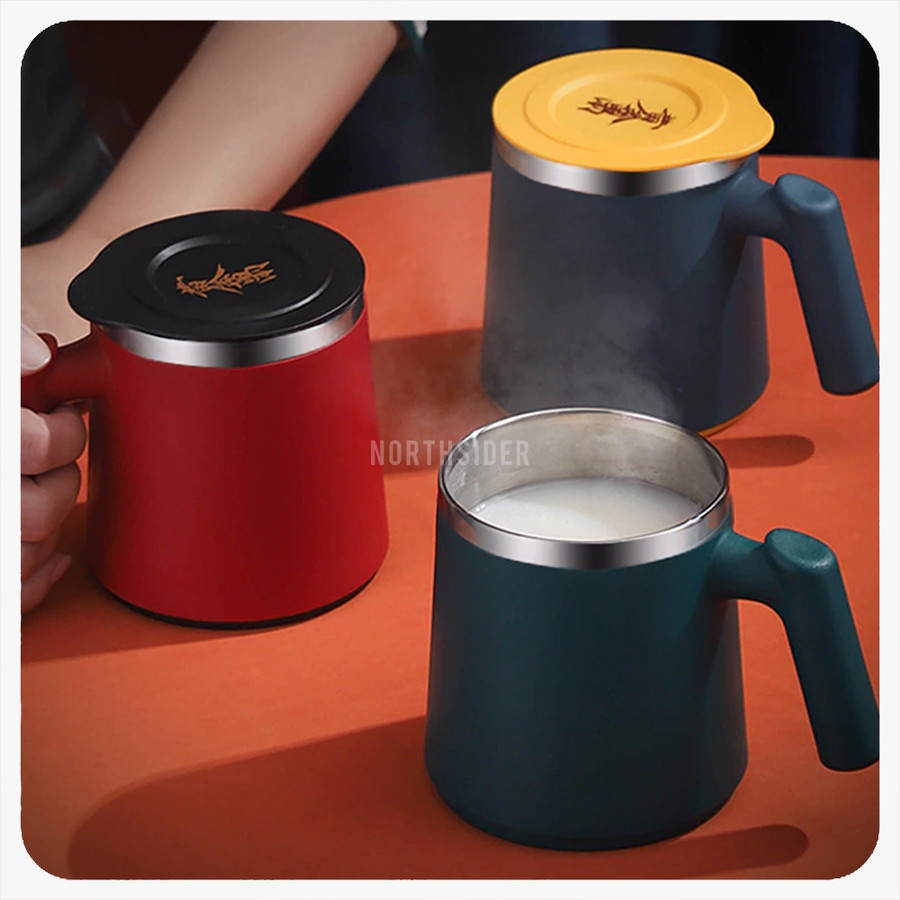 CANGKIR KOPI 420ml | DOUBLE LAYER THERMO MUG JAPANESE STYLE SUS-304