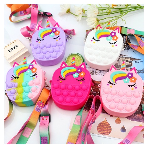 TAS POP IT ANAK UNICORN / TAS SELEMPANG POP IT ANAK UNICORN / TAS POP IT ANAK TERMURAH - PO-23