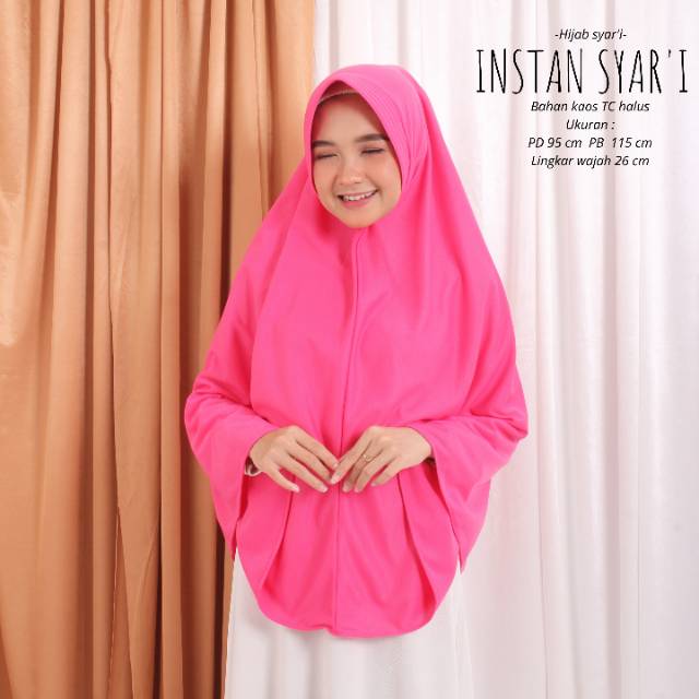 TERMURAHHH !!! HIJAB / JILBAB SYAR'I JUMBO - INSTAN SYAR'I BEST SELLER - BAHAN KAOS TC HALUS PREMIUM