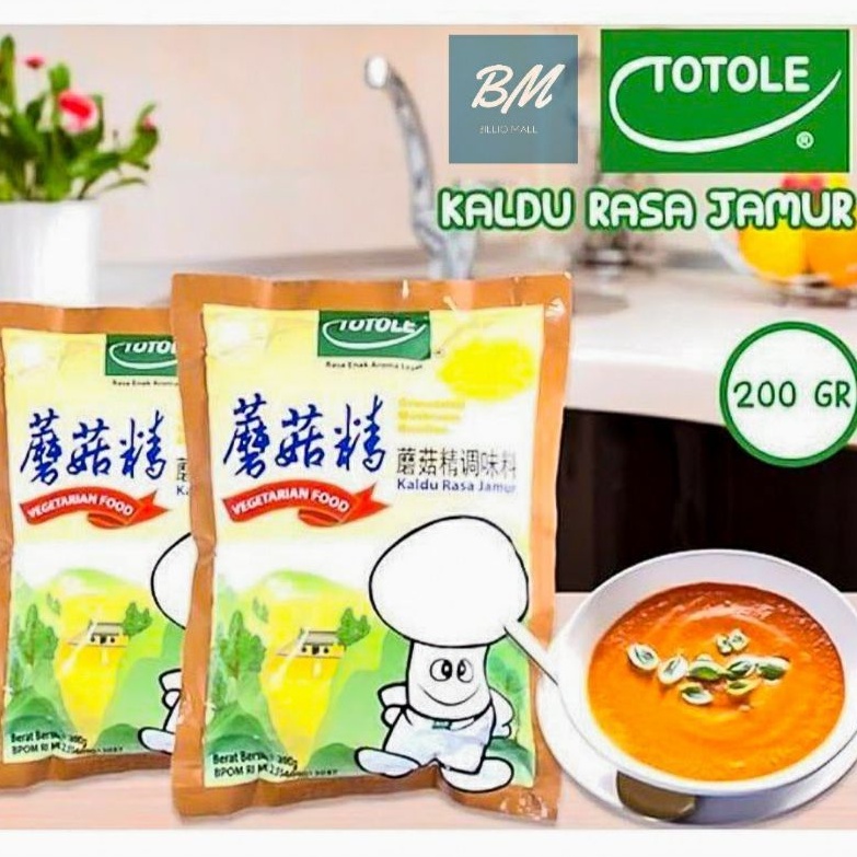 

Totole 200 gr / Totole Kaldu Jamur 200 gr MPASI BAYI / Totole Kaldu Rasa Jamur 200 gram Bumbu Penyedap Rasa Jamur Vegan Food HALAL MUI