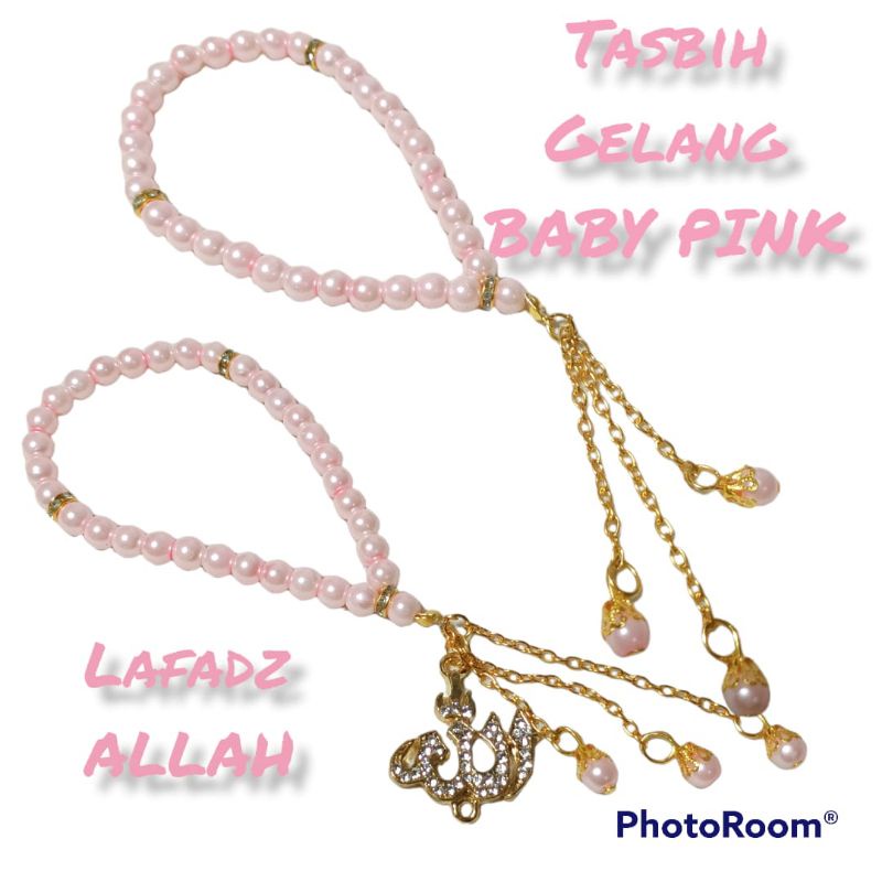 Tasbih gelang murah 33 butir mutiara souvenir lafadz Allah